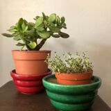 Duo of ceramic potholes