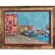Impressionist painting "Venice", oil on canvas by Olga Milunovic.