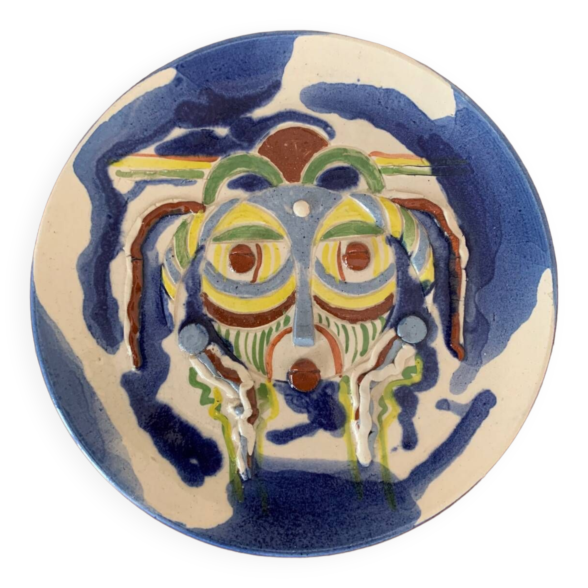 Old decorative plate - African art