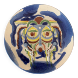 Ancienne assiette décorative -Art africain