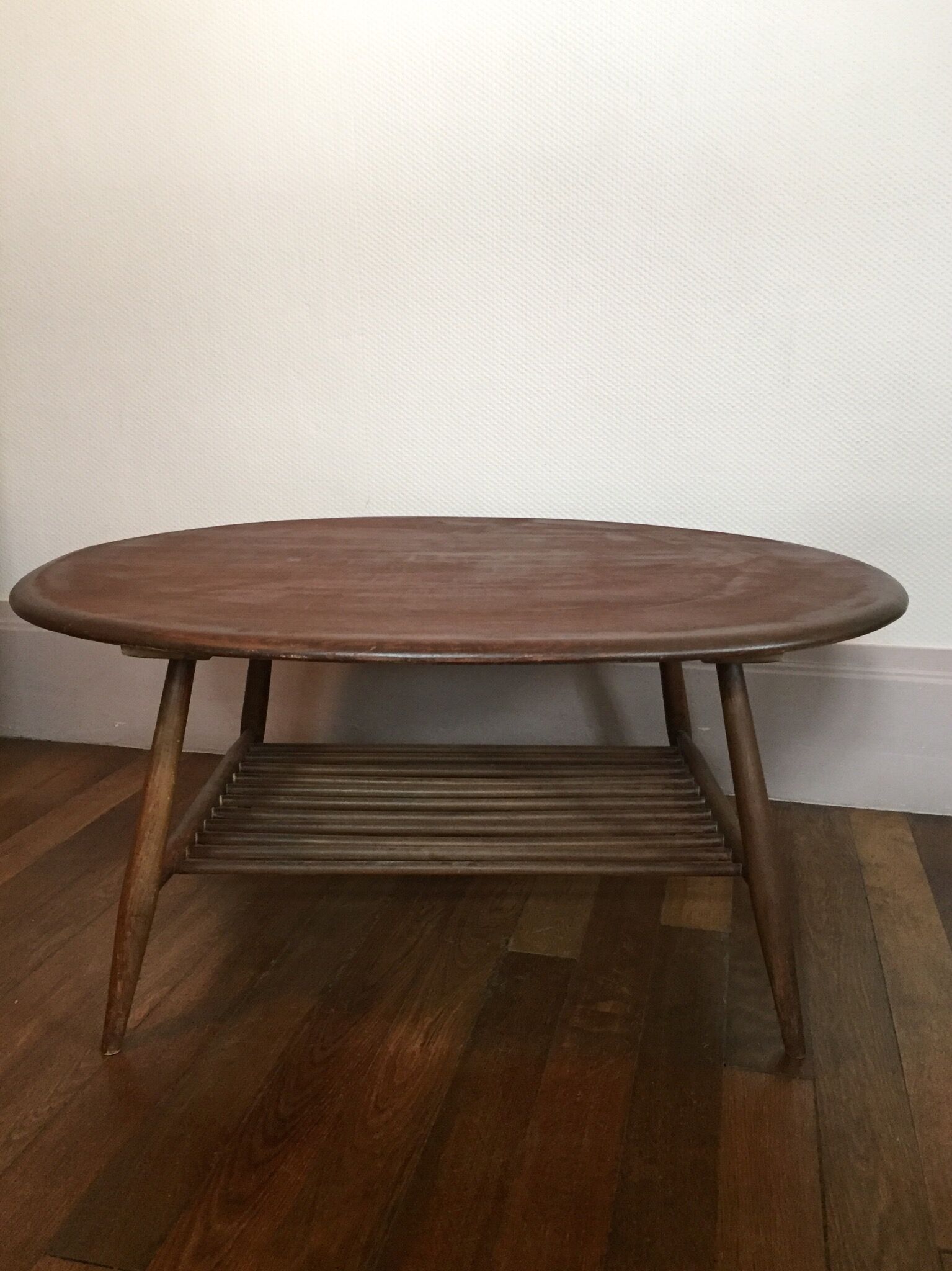 Table low scandinavian vintage 'ercol', 1950