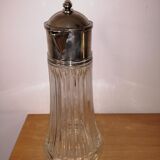 Large sharpener in molded glass and silver metal