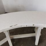 Pair of benches in white fir