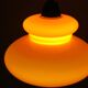 Lustre opaline orange années 70