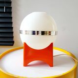 Space age tafellamp met oranje voet vierkant, kunststof, jaren 1960