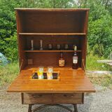 Vintage bamboo bar cabinet