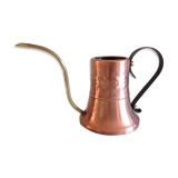 Brushed red copper watering can vintage 60s/70s