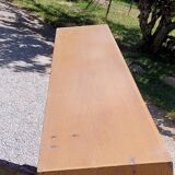 Wall shelf from the 50s in solid blond oak
