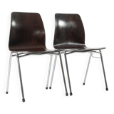 Set of 2 Galvanitas S26 Pagholz chairs, 1960s