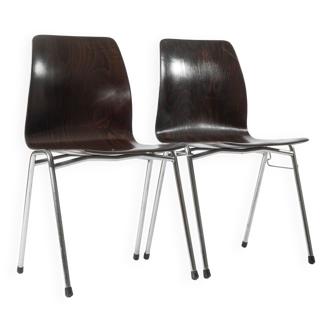 Set of 2 Galvanitas S26 Pagholz chairs, 1960s