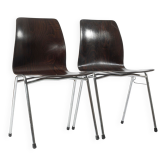 Lot de 2 chaises Galvanitas S26 Pagholz, années 1960