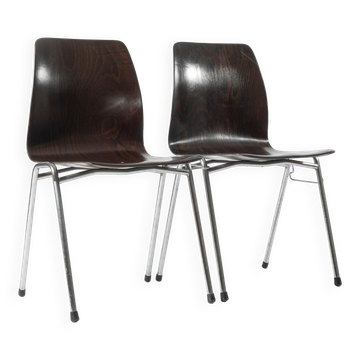 Set of 2 Galvanitas S26 Pagholz chairs, 1960s