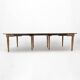 19th Century Tuscan Elm Extendable Round Dining Table with Five Leaves