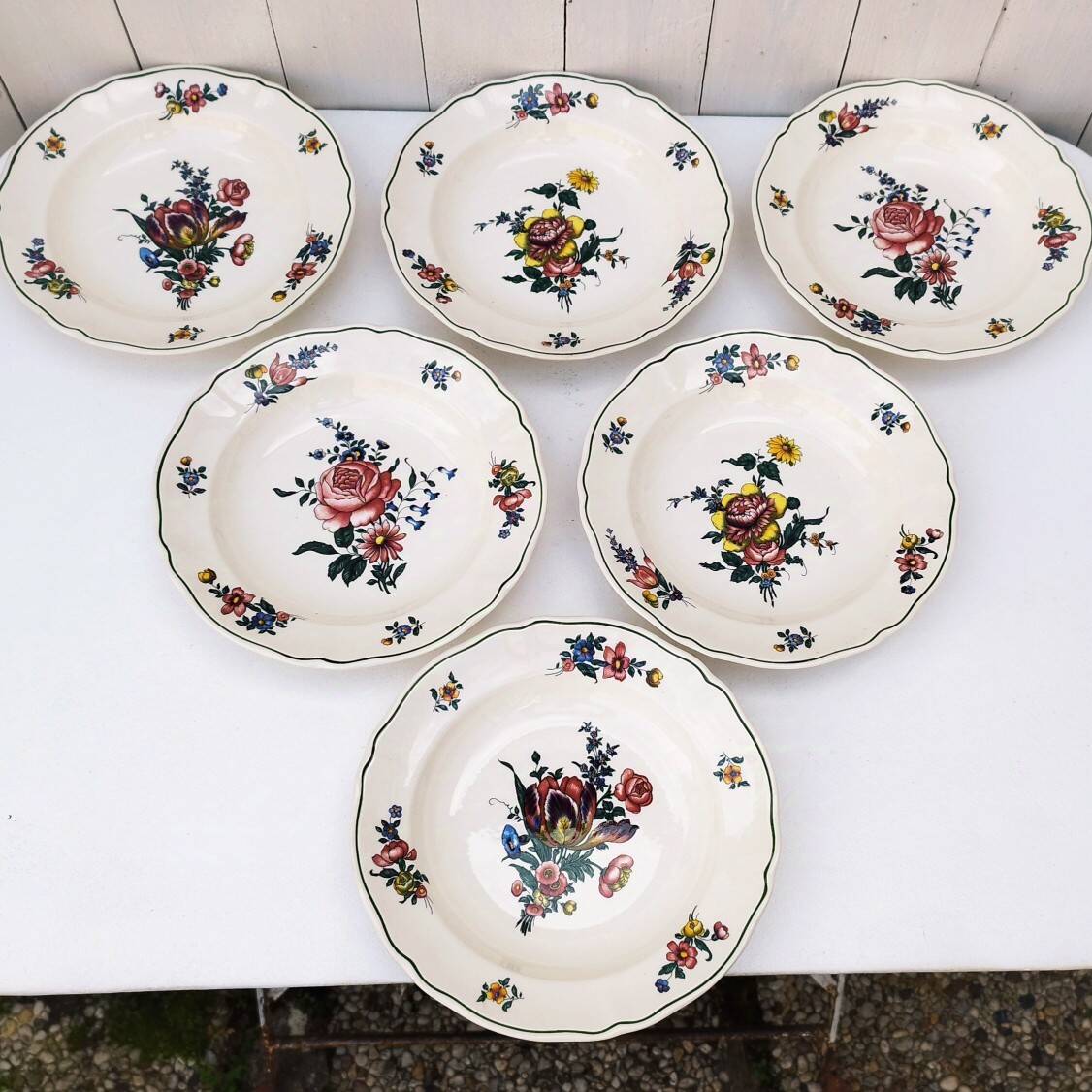 6 Villeroy & Boch Vieux Strasbourg vintage N° 1 soup plates