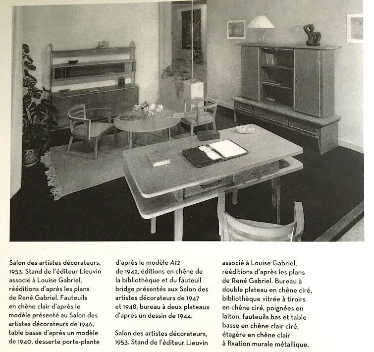 Bureau de René Gabriel, edition Lieuvin, années 1950