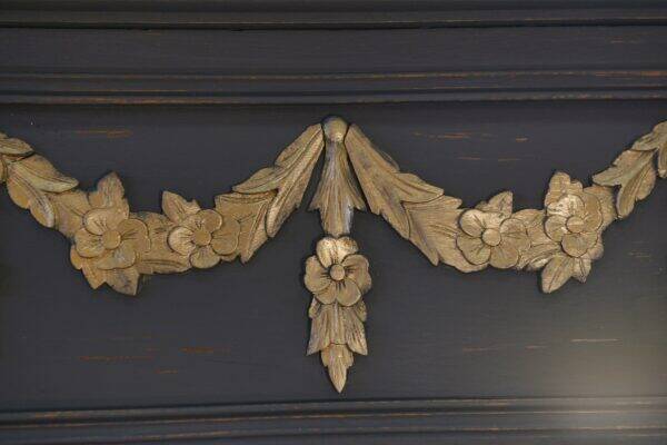 1930s Art Deco solid oak and beveled glass mirror