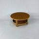 Table basse vintage en bambou et rotin, années 1970