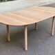 Renovated Scandinavian dining table in raw teak - Made in Denmark