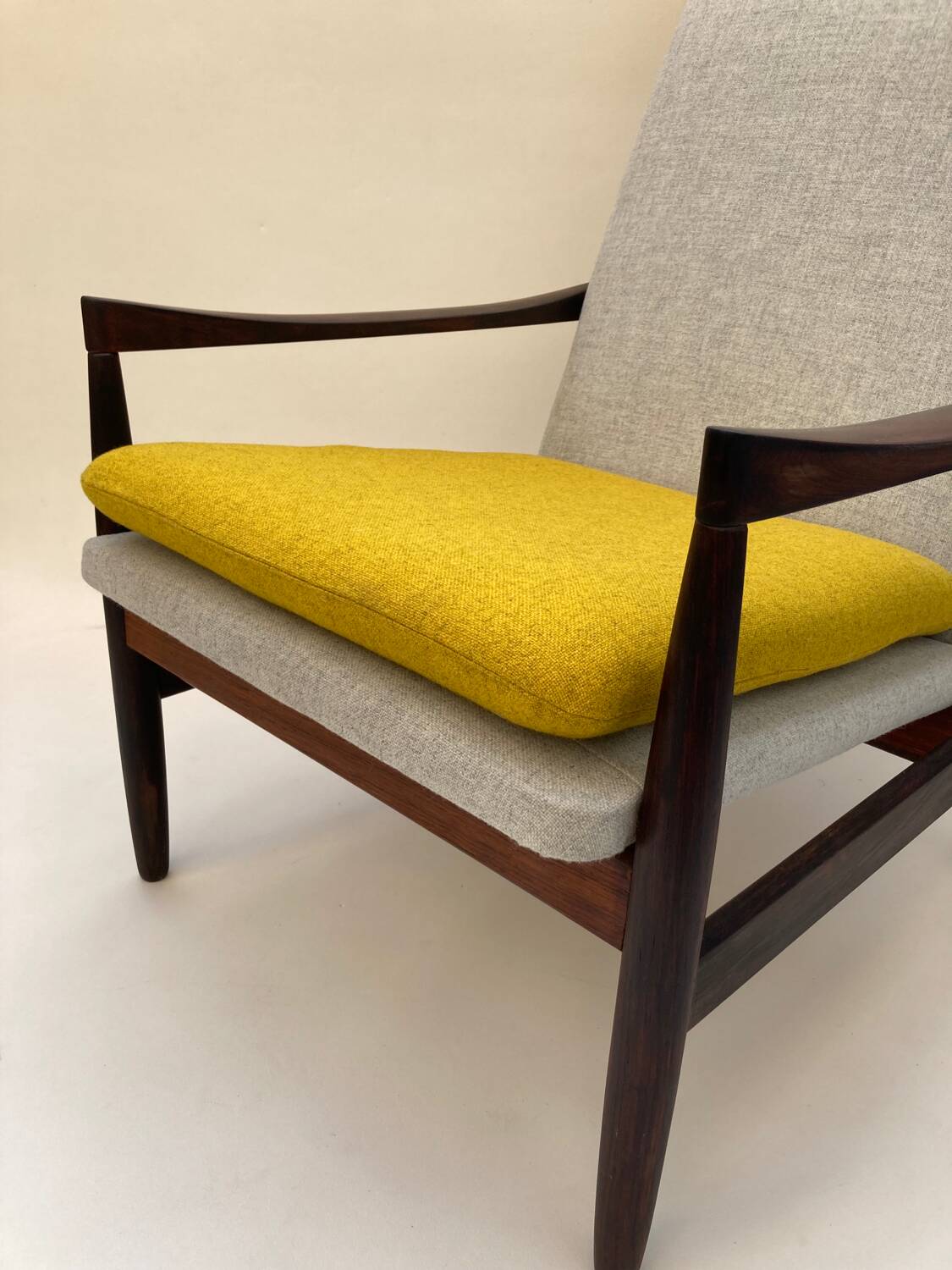 Scandinavian armchair in Rio rosewood