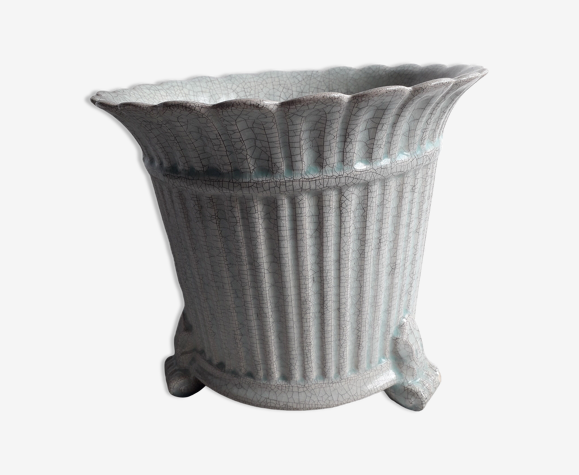 Pot en céramique craquelée du XIX siècle