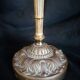 Bronze desk lamp Napoleon III style, crystal tulip, late nineteenth
