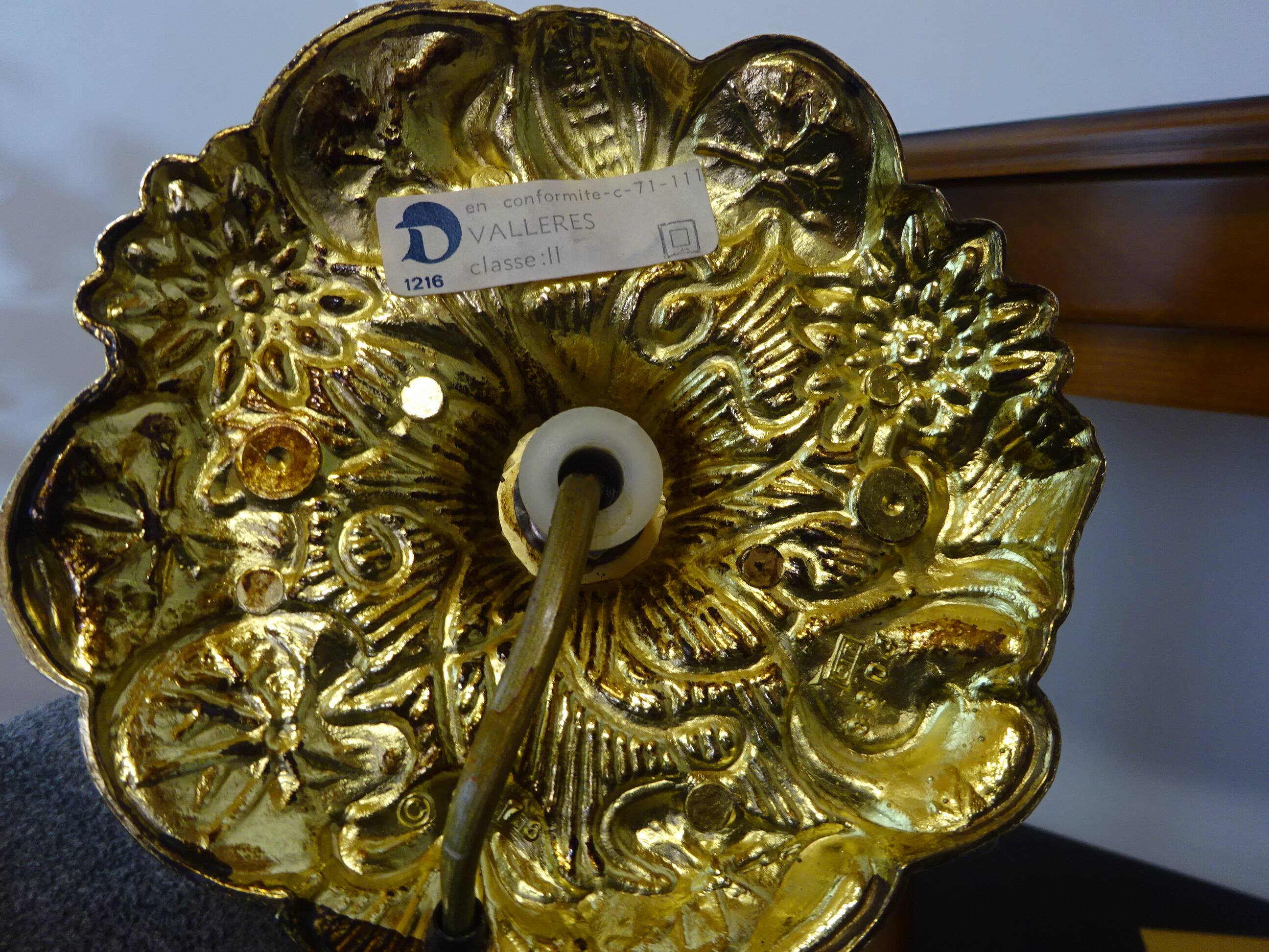 Antique swan neck lamp, Maison le Dauphin