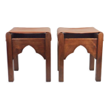 Pair of art deco stools