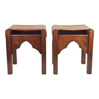 Pair of art deco stools