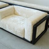 1973 “Cornaro” Sofa & Armchair Set by Carlo Scarpa for Simon