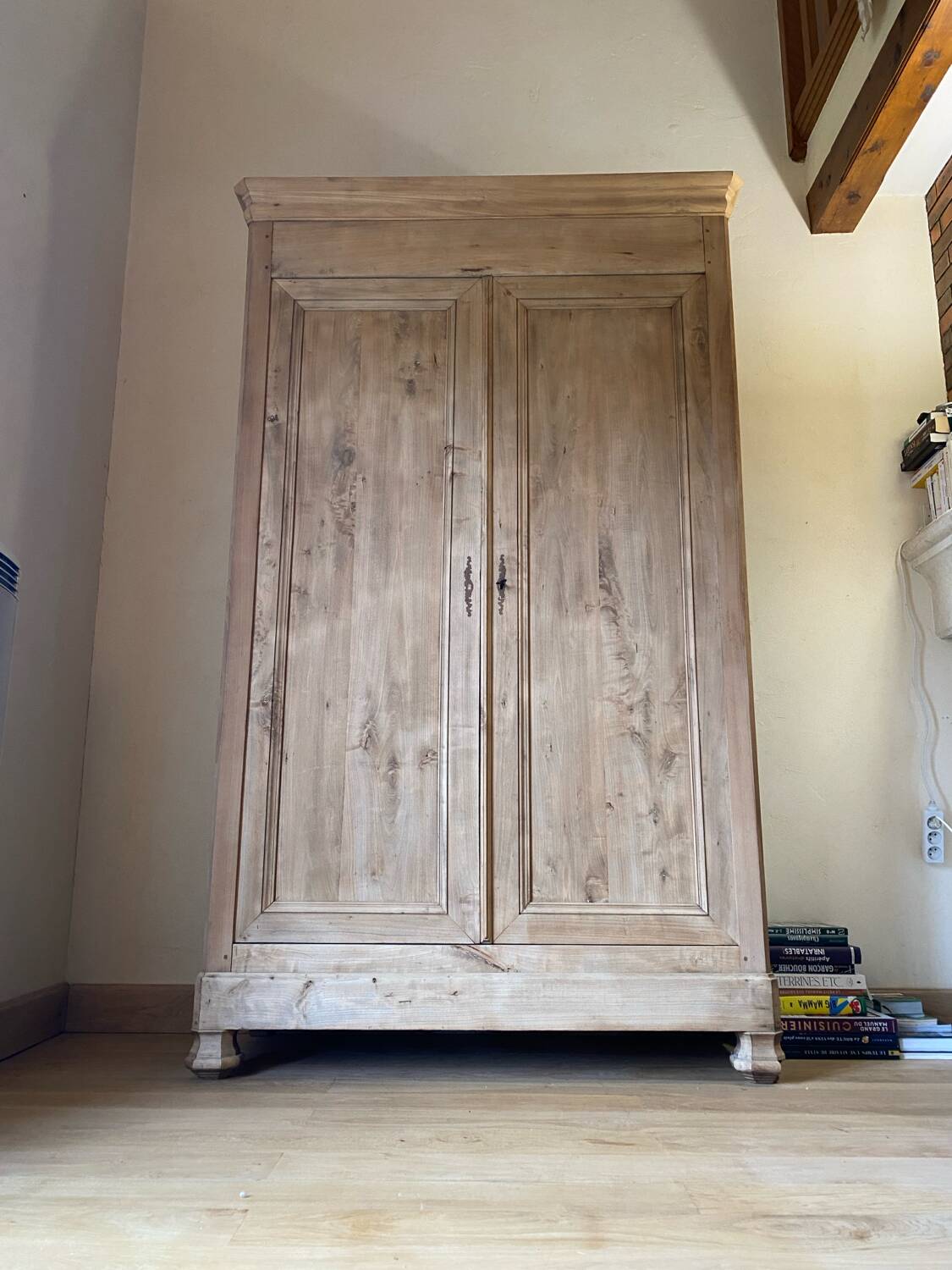 Light wood wardrobe