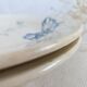 Pair of earthenware dishes from Gien, Iris model, 28 cm
