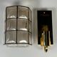 60s 70s Wall Lamp Wall Sconce Glashütte Limburg Germany Glass & Metal