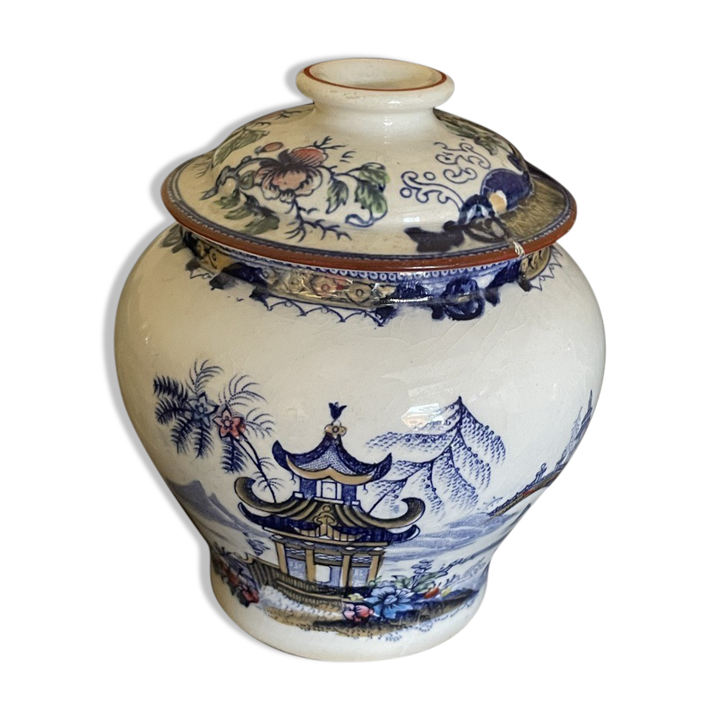 Ancient Faïence Creil and Montereau with Asian décor