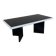 Vintage 1970s coffee table — Black smoked glass top