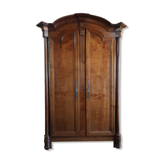 Cherry cabinet with columns
