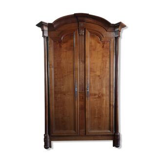 Cherry cabinet with columns