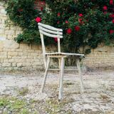 Ensemble d'assises  de jardin 4 fauteuils et 1 chaise - en bois