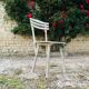 Ensemble d'assises  de jardin 4 fauteuils et 1 chaise - en bois