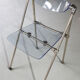 Modern folding chair in plexiglass Giancarlo Piretti - EDA Concept