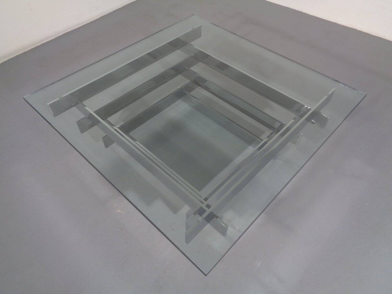 Sculptural Chrome Coffee Table by David Hicks, Italy, 1960s