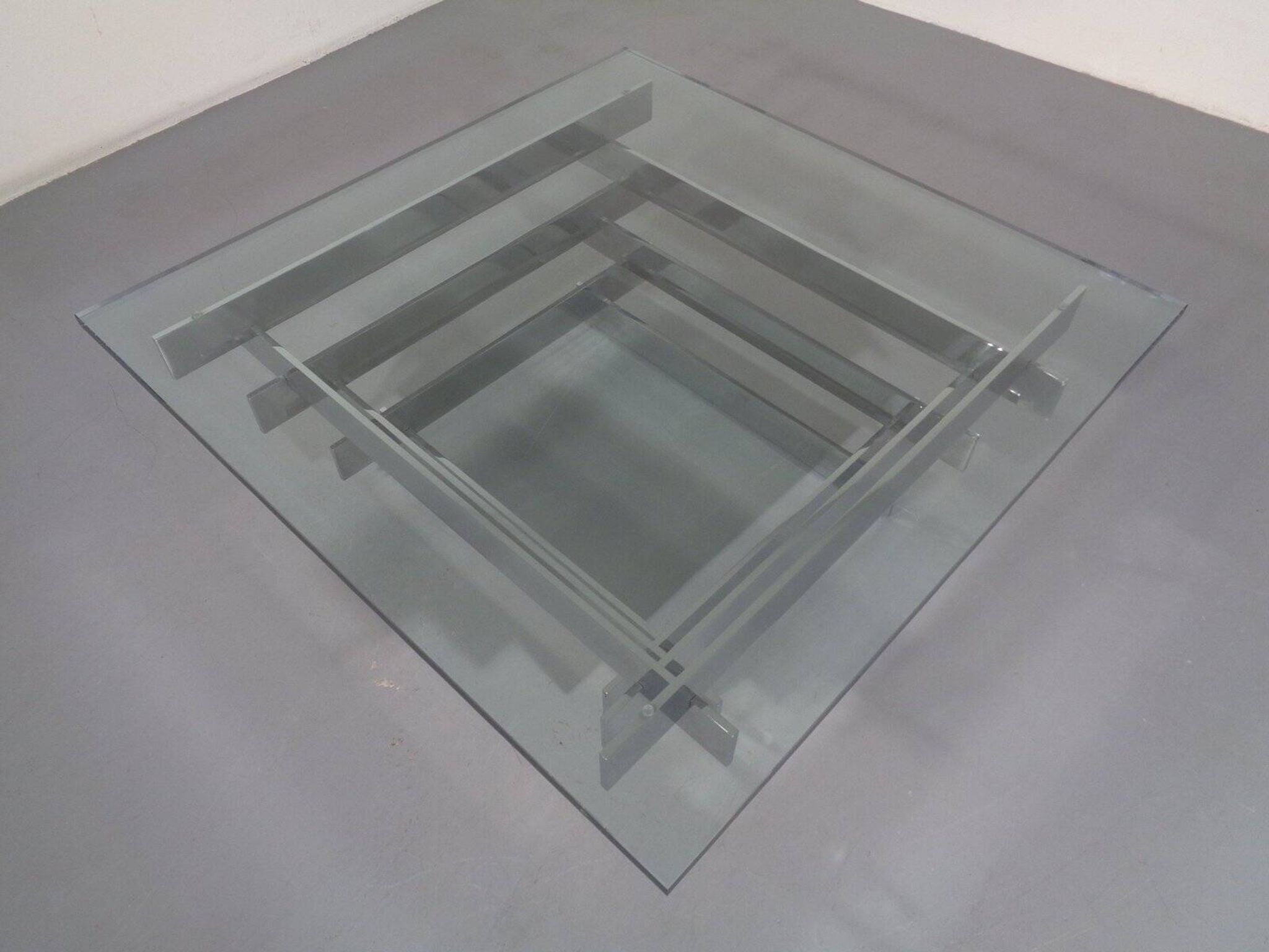 Sculptural Chrome Coffee Table by David Hicks, Italy, 1960s