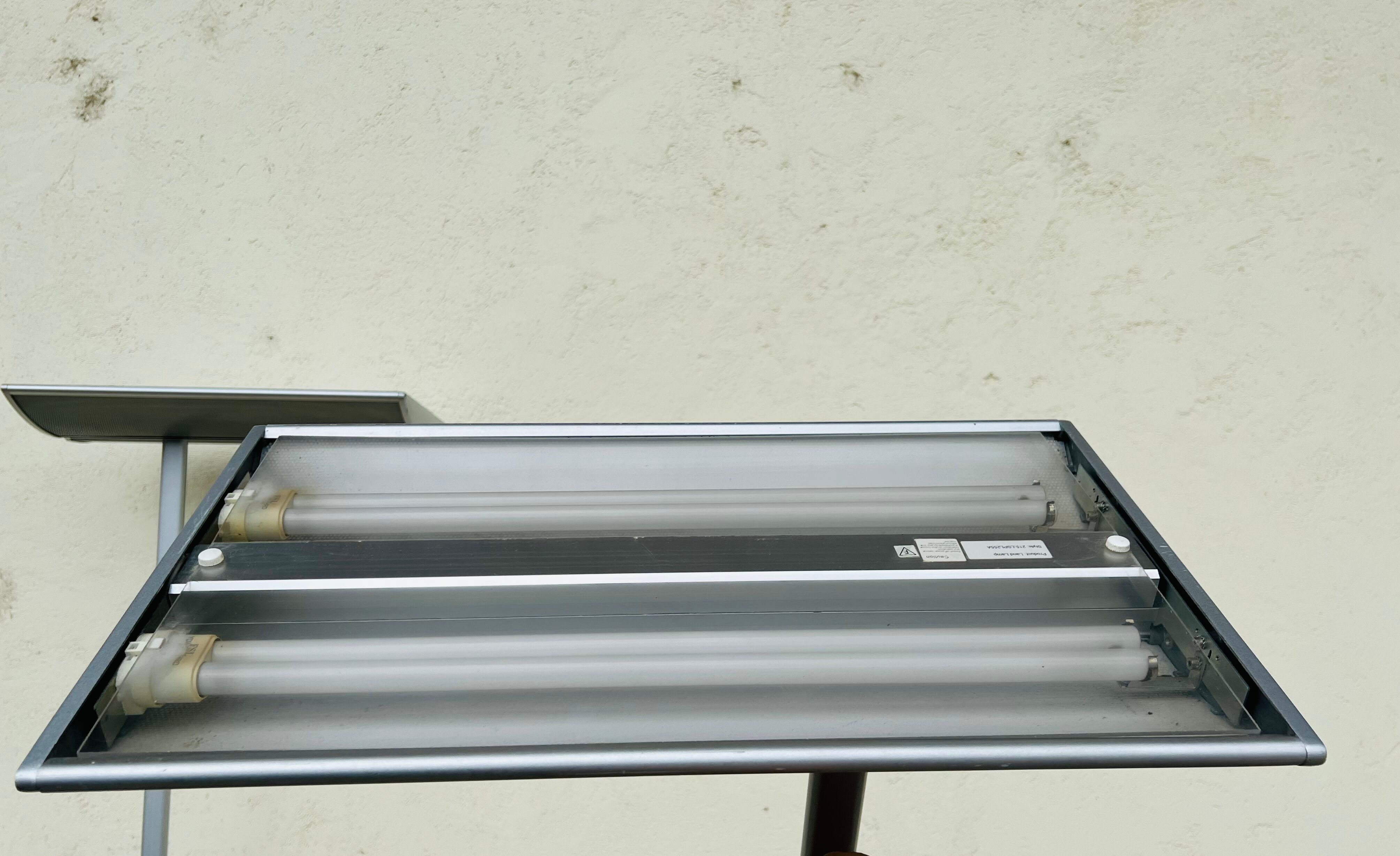 Pair of street lamps