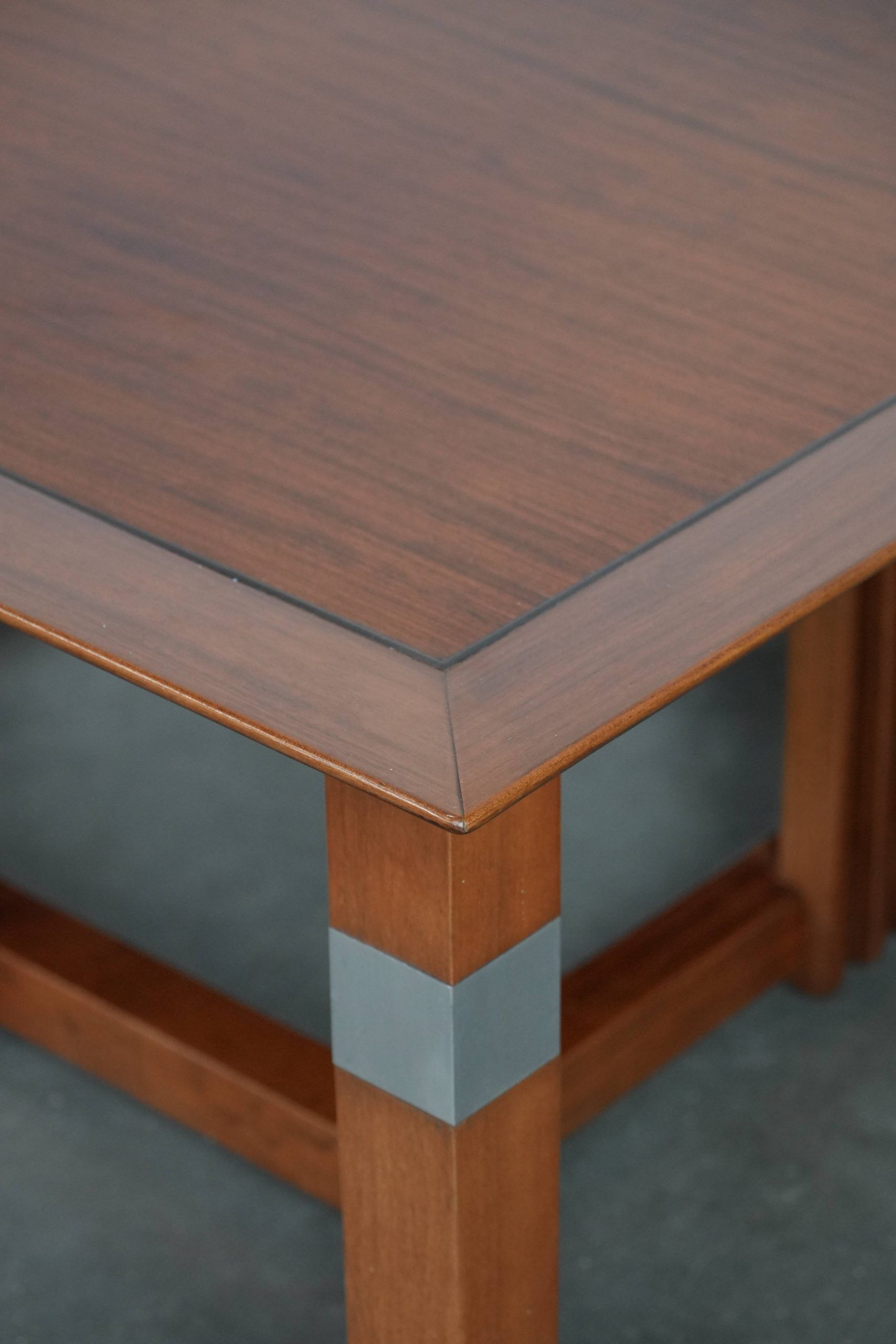 Beautiful and luxurious large square Art Deco design coffee table