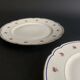 6 Paris porcelain plates, "A la Reine" model, 1890, Damon