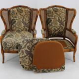 1960s Pair of Rattan Armchairs , Italy