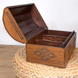 Malagasy carved chest made of precious wood
