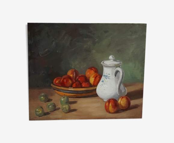 Peinture «Nature morte aux fruits»