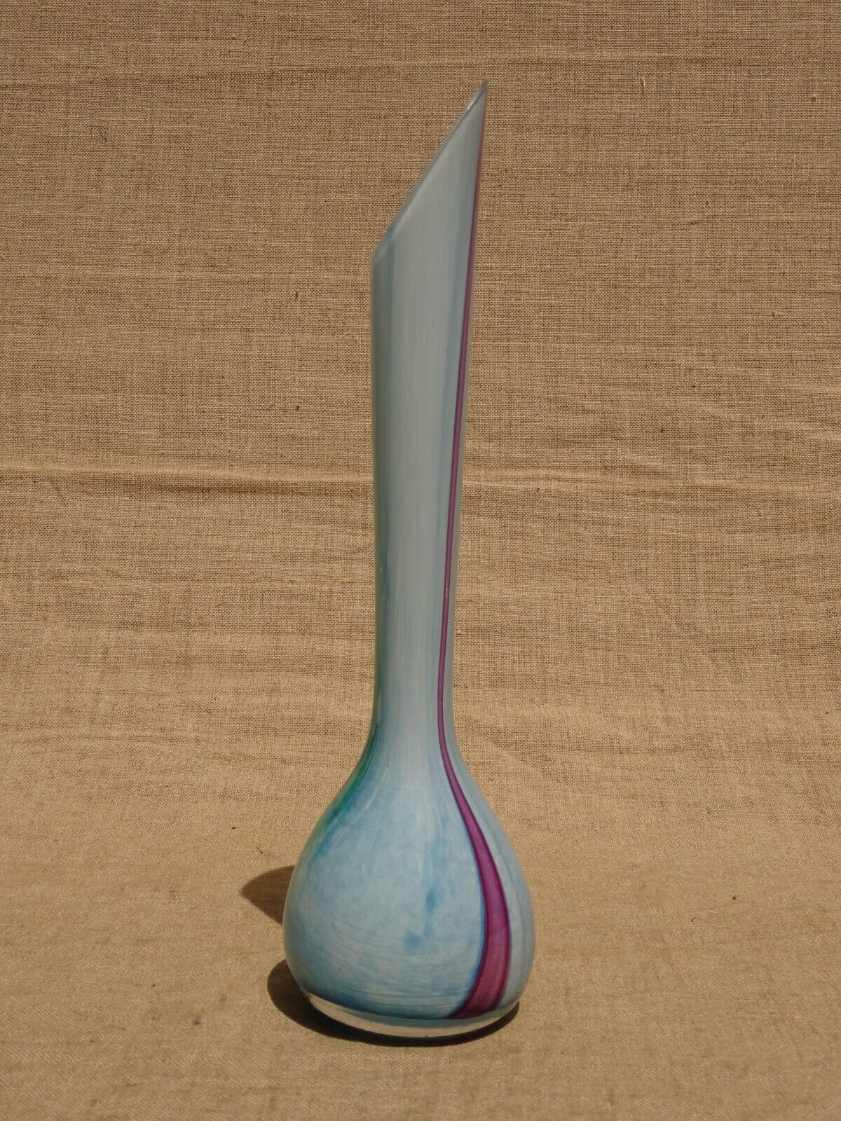 Vintage multilayer glass soliflore vase La Rochère