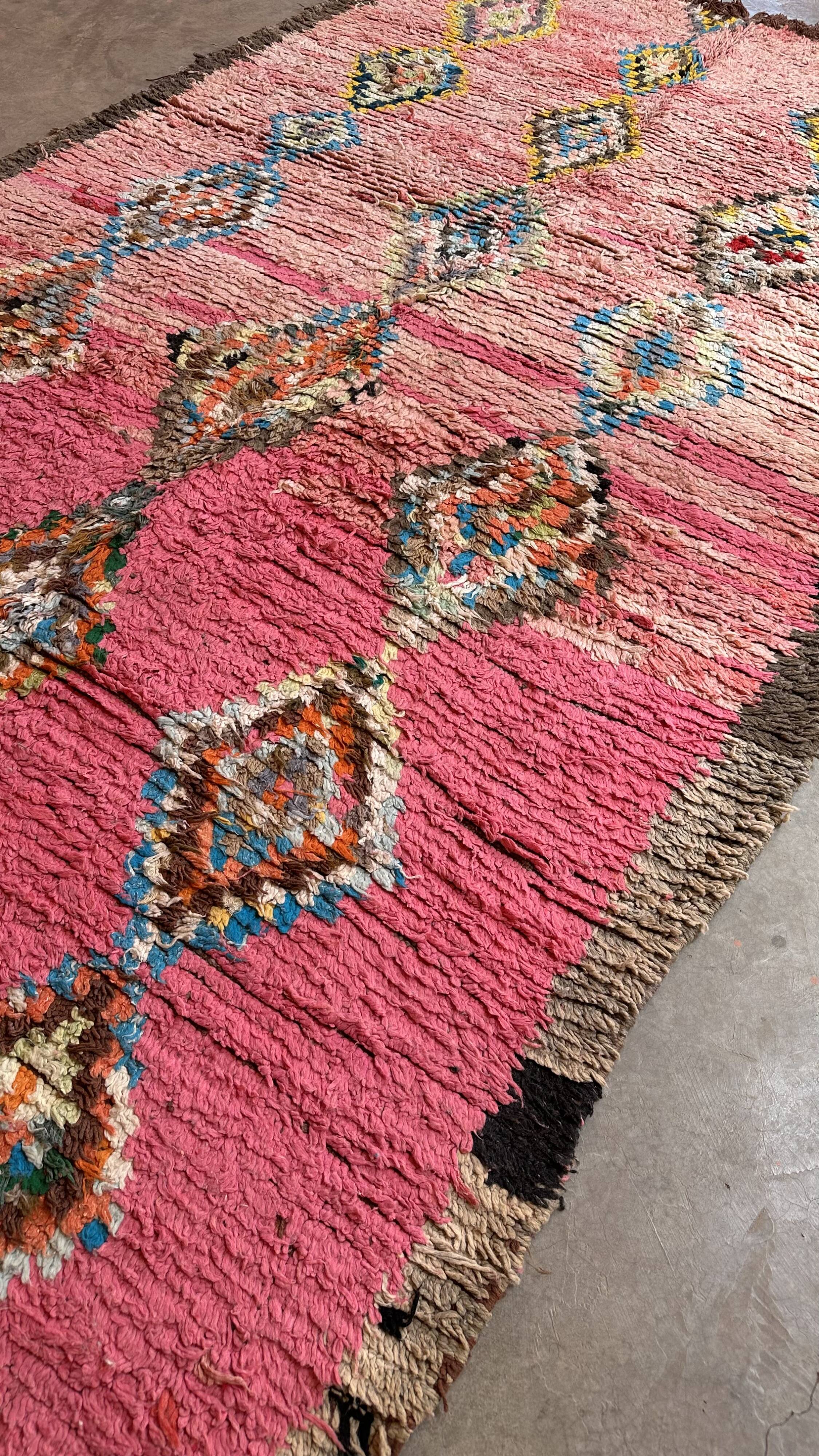 Moroccan rug Pink Boujad - 357 x 196 cm