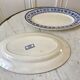 Duo of oval flat terre de fer u&c sarreguemines model "syrah" late nineteenth
